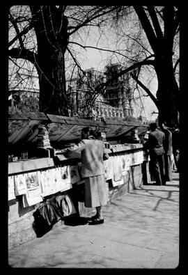 "Book-sellers & Notre-Dame"; Paris