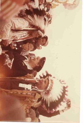 John and Olive Diefenbaker with Chief Harry Little Crow