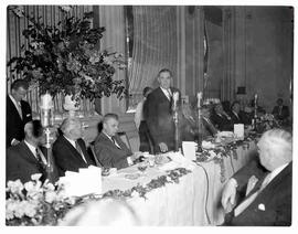 John Diefenbaker at a luncheon in Australia