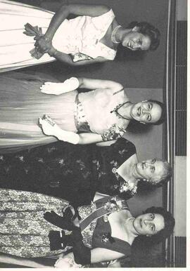 Olive Diefenbaker with Mrs. Ted Leather, Lady Dorothy Macmillan and Lady Alexander of Tunis