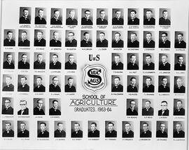 School of Agriculture - Graduates - 1963-1964