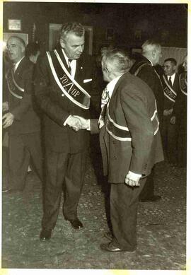 John Diefenbaker receiving the Yukon Order of Pioneers in Dawson City