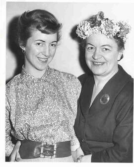 Olive Diefenbaker and daughter Carolyn Weir