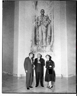 John and Olive Diefenbaker with Major J, McGrath