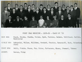 College of Medicine - First Year Students - 1968-1969