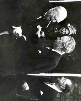 Sir Winston Churchill, John Diefenbaker and Earl Alexander of Tunis