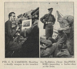 Private C.N. Cameron and Sargent MacPherson