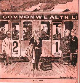 Cartoon of Commonwealth Prime Minister's Conference