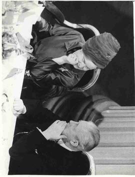 Olive Diefenbaker with Harold Macmillan