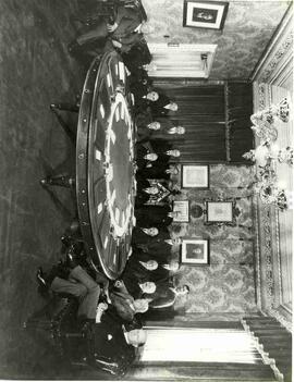 William Lyon Mackenzie King in Privy Council Chamber