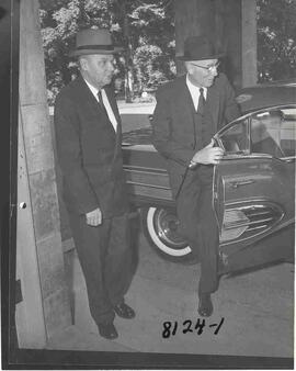 John Diefenbaker and Howard Green at Rideau Hall
