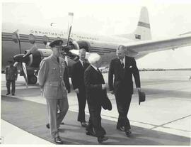John Diefenbaker with David Ben Gurion at Ottawa, Uplands Airport