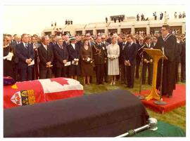 Diefenbaker funeral at the University of Saskatchewan