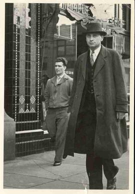Elmer Diefenbaker walking