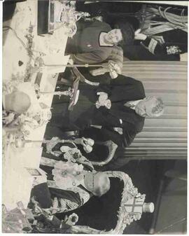 Sir Ralph Perring with his wife and John Diefenbaker