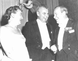 John and Olive Diefenbaker with Lester Pearson