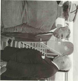 John Diefenbaker greeted by Robert Menzies