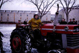 [Extra-curricular tractor ride]