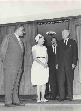 John and Olive Diefenbaker with Gamal Abdel Nasser