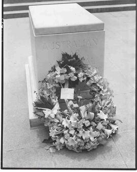 John Diefenbaker at an Australian War Merorial