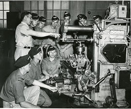 Armed Forces - Royal Canadian Air Force Cadets in Mechanical Training