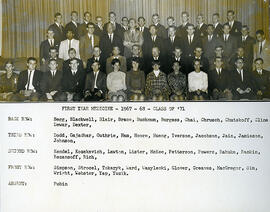 College of Medicine - First Year Students - 1967-1968