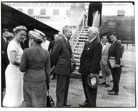 John and Olive Diefenbaker with Robert and Dame Pattie Menzies
