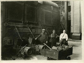 Men in Front of Coal Furnace