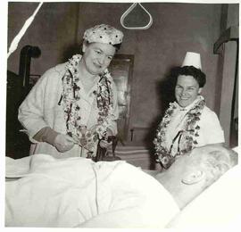 Olive Diefenbaker visiting a hospital in Pakistan