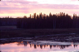 Sunset over Emma Lake, Saskatchewan