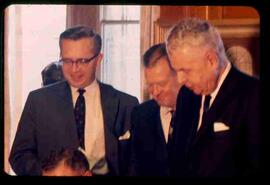 John Diefenbaker, Lewis Brand and one unknown man