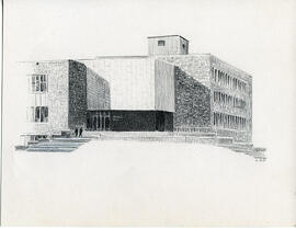 Murray Memorial Library - North Wing - Sketch