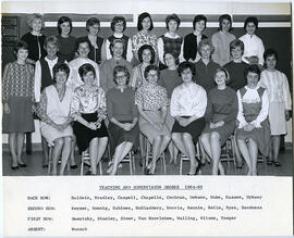Teaching and Supervision Degree - 1964-65