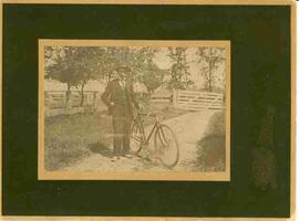 Edward Diefenbaker with bicycle