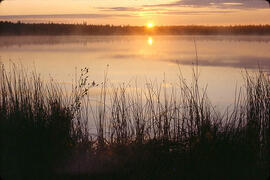 Sunset over Emma Lake, Saskatchewan