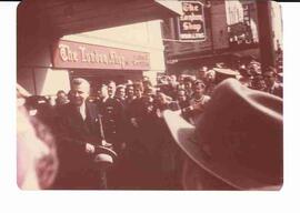 John Diefenbaker in Vancouver after winning Leadership Election