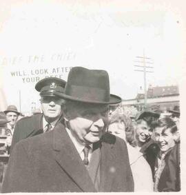 John Diefenbaker campaigning