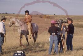 Movie production at Wanuskewin for Heart of Canada's Old North West