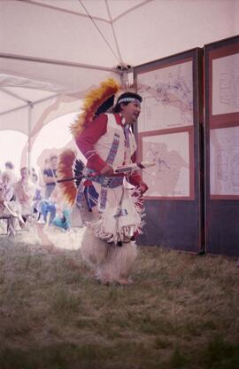 Bill Brittain performing traditional dance