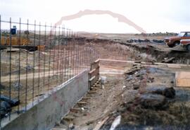 Concrete foundation walls in progress