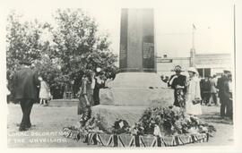 Floral Decorations at the Unveiling of the Cenotaph