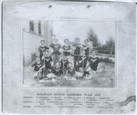 Wolseley Junior Lacrosse Team,1907